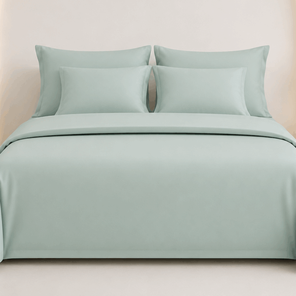 Bộ chăn ga gối cao cấp Tencel Lenzing mềm mịn thoáng mát sang trọng cho phòng ngủ hiện đại