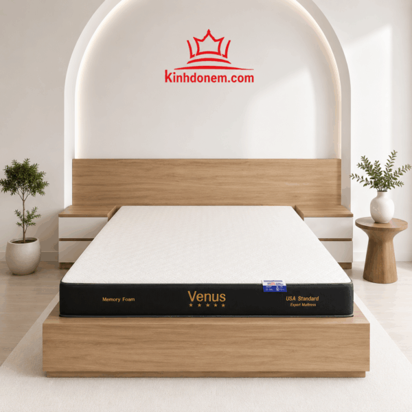 Nệm foam xuất khẩu Venus Việt Mỹ êm ái nâng đỡ cơ thể hiệu quả