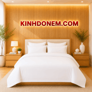 Bộ chăn ga khách sạn thường dùng t250 t255 t300 cotton poly