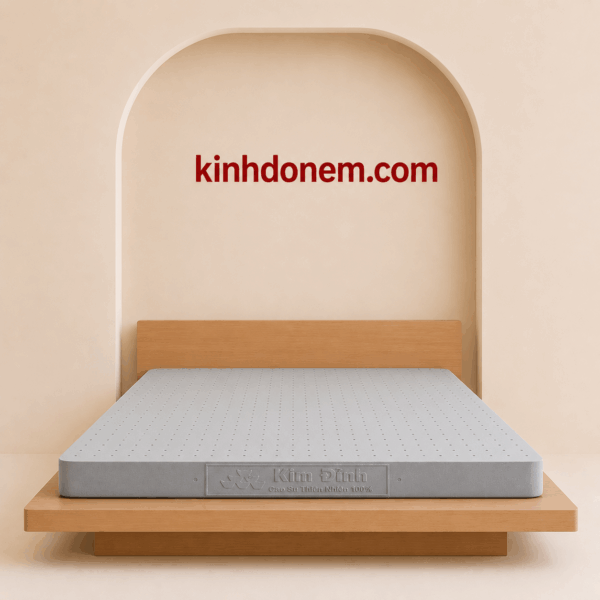 Nệm cao su thiên nhiên 100% Kim Đỉnh than hoạt tính cao cấp đàn hồi tốt thoáng khí và hỗ trợ giấc ngủ êm ái