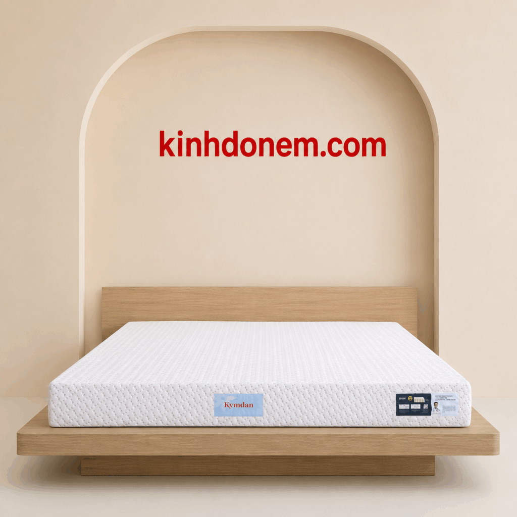 Nệm cao su thiên nhiên Kymdan Deluxe cao cấp đàn hồi tốt thoáng mát và bền bỉ