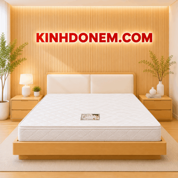 Nệm Khách Sạn Nệm lò xo liên kết 3 viền Beta Việt Mỹ cao cấp nâng đỡ chắc chắn, bền bỉ cho gia đình và khách sạn.