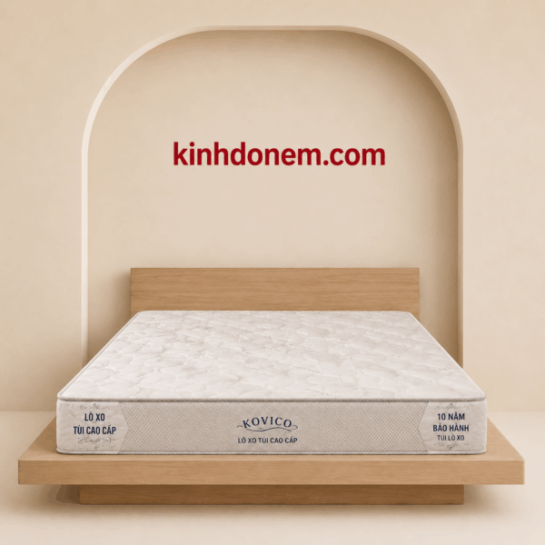 Nệm Lò Xo Túi Celina Cao Cấp 24P thiết kế 2 viền sang trọng, đàn hồi êm ái và nâng đỡ cơ thể tối ưu