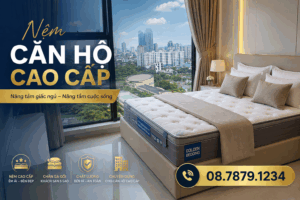 Nệm lò xo túi Việt Mỹ. Thương hiệu Golden Bedding tại Đà Nẵng, Tùy Hòa, Nha Trang
